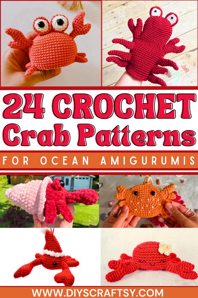 24 Crochet Crab Patterns For Sea Creature Lovers