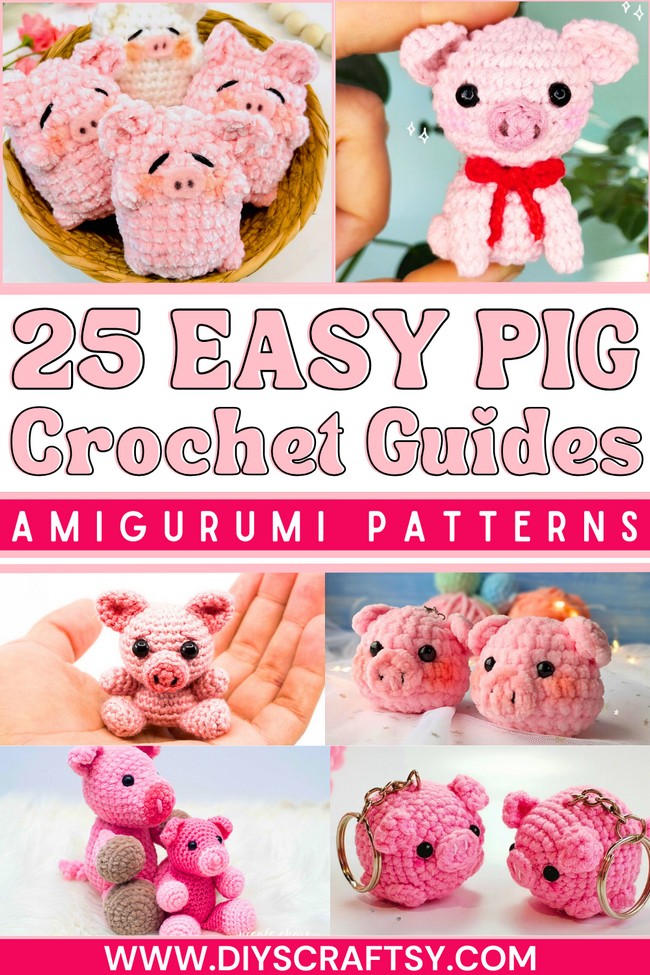 25 Crochet Pig Patterns
