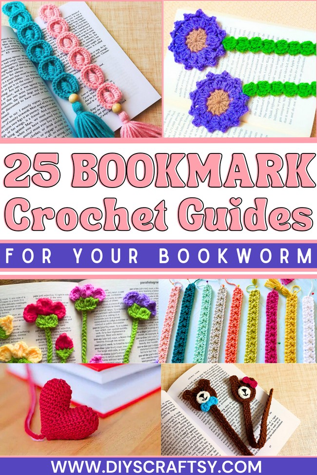 25 Free Crochet Bookmark Patterns For Readers