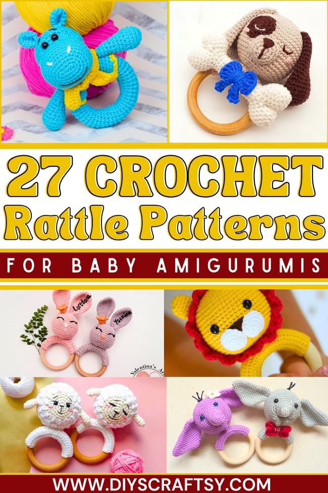 27 Free Crochet Baby Rattle Patterns
