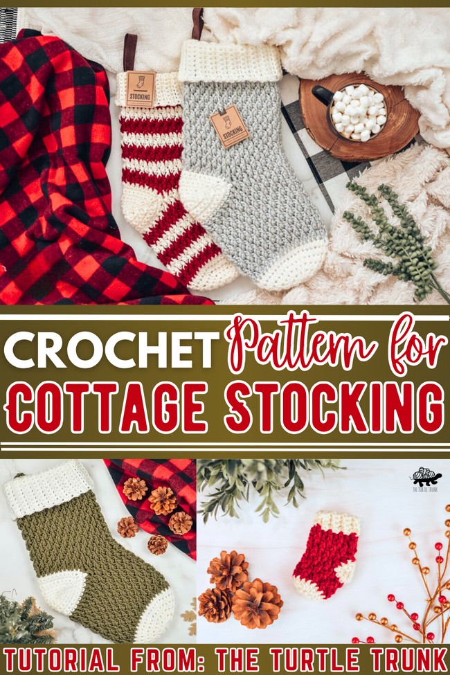 Crochet Country Cottage Stocking 