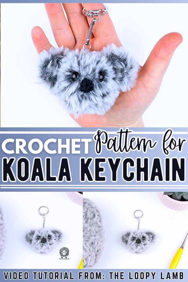 Crochet Koala Keychain 