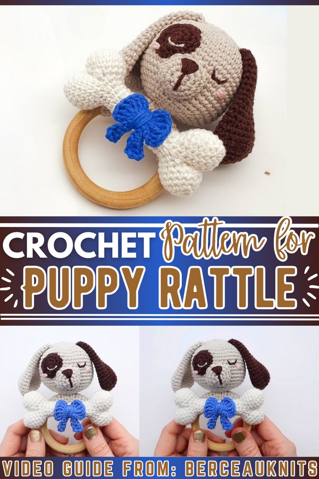 Crochet a Baby Puppy Rattle