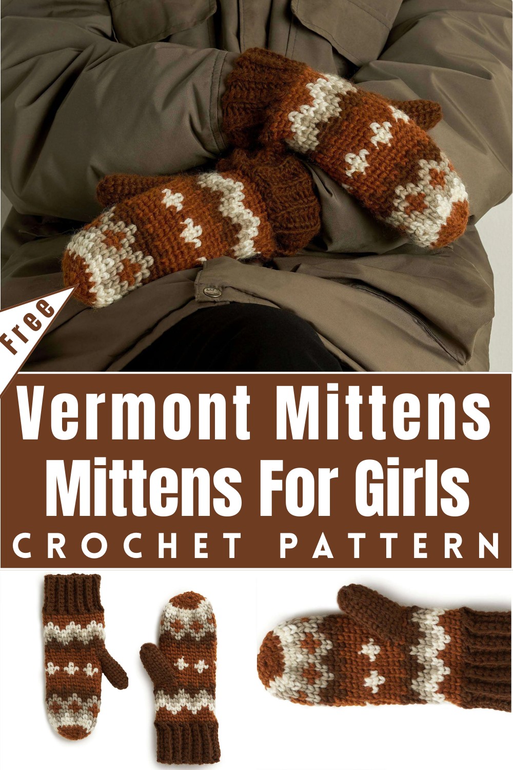 Vermont Crochet Mittens