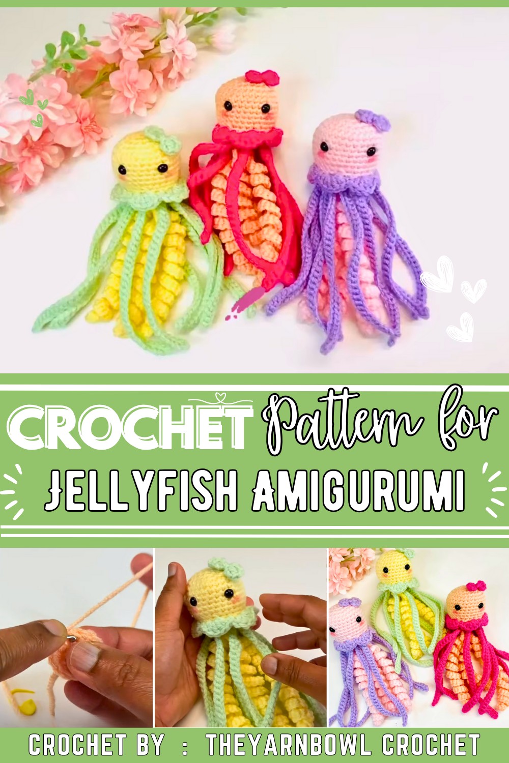 Amigurumi Jellyfish Crochet Jellyfish No Sew Amigurumi