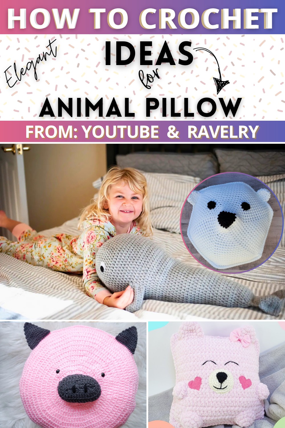 Animal Pillow Free Patterns