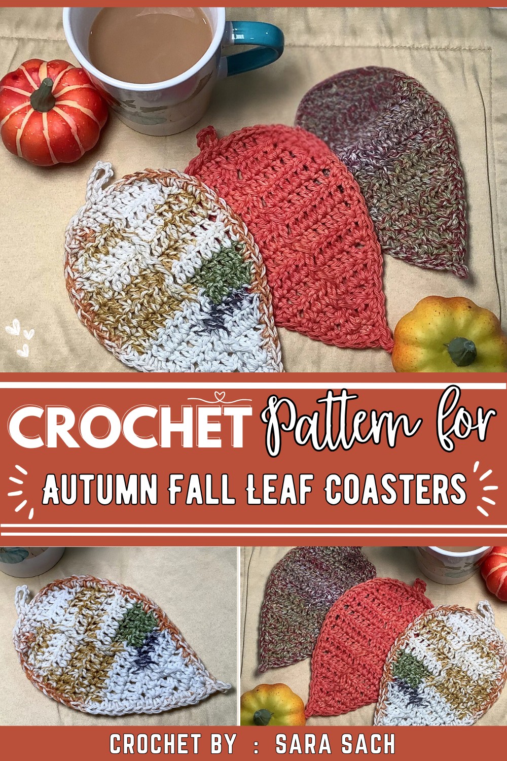 Autumn Fall Leaf Coasters