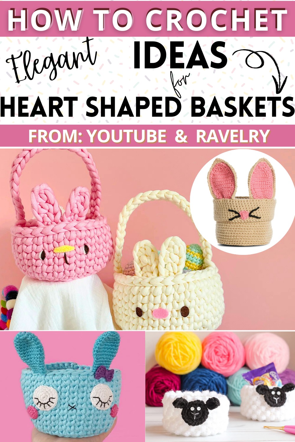 Bunny Basket Free Crochet Pattern