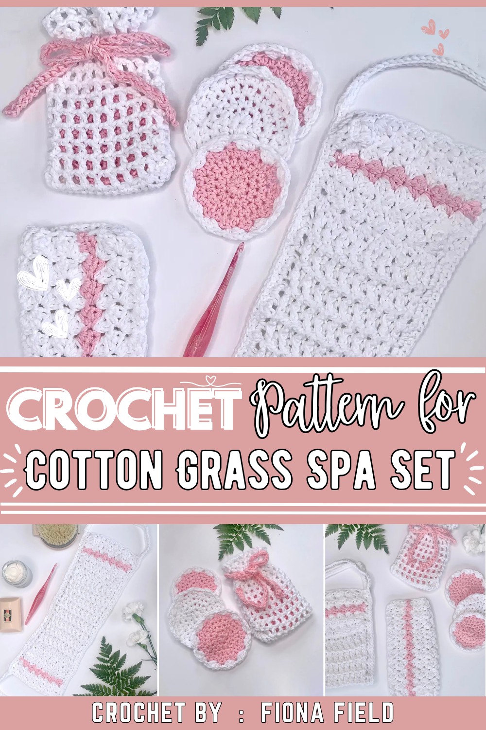 Cotton Grass Spa Set