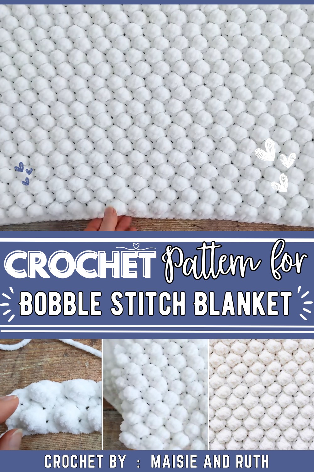 Crochet Bobble Stitch Blanket Pattern