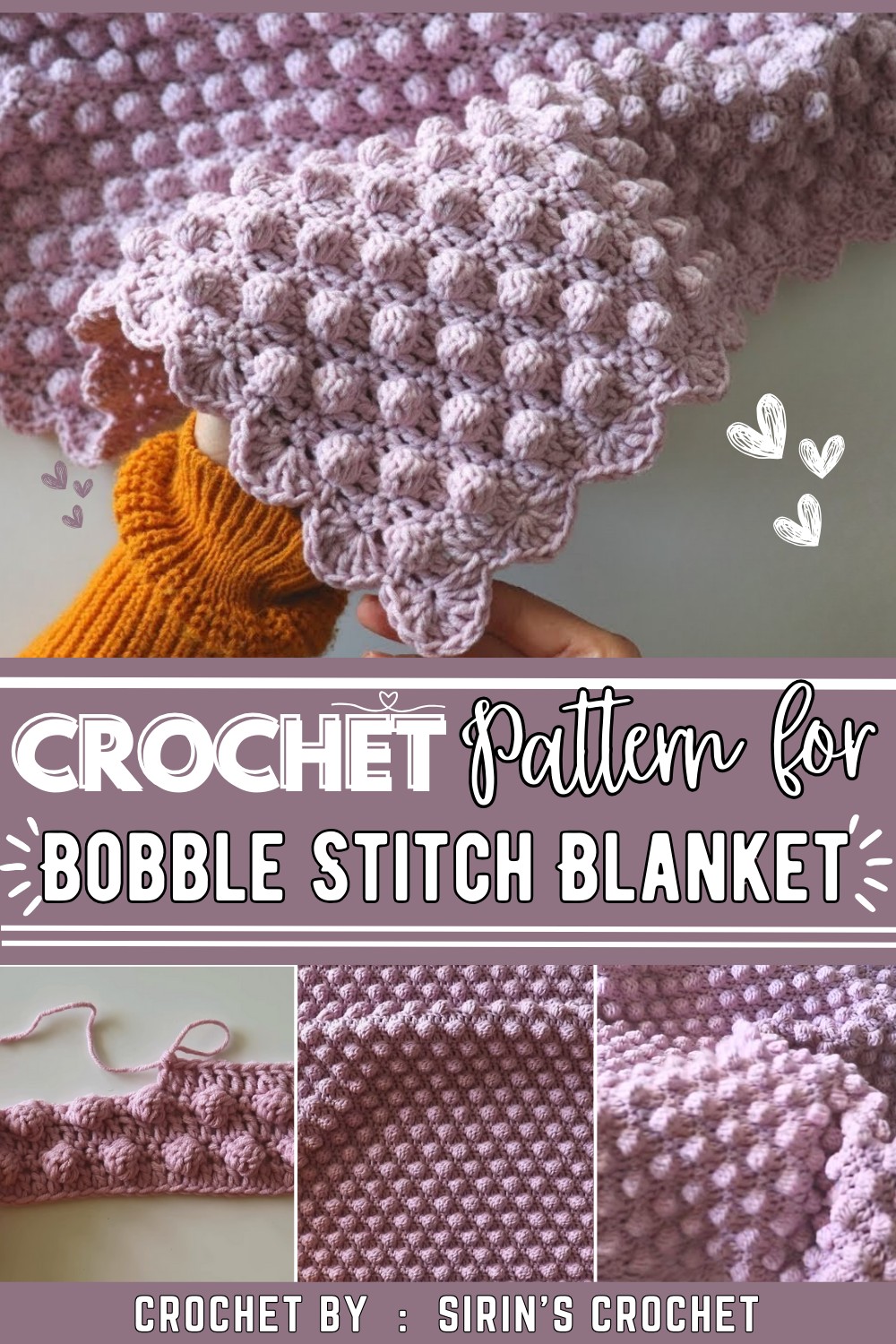 Crochet Bobble Stitch Blanket