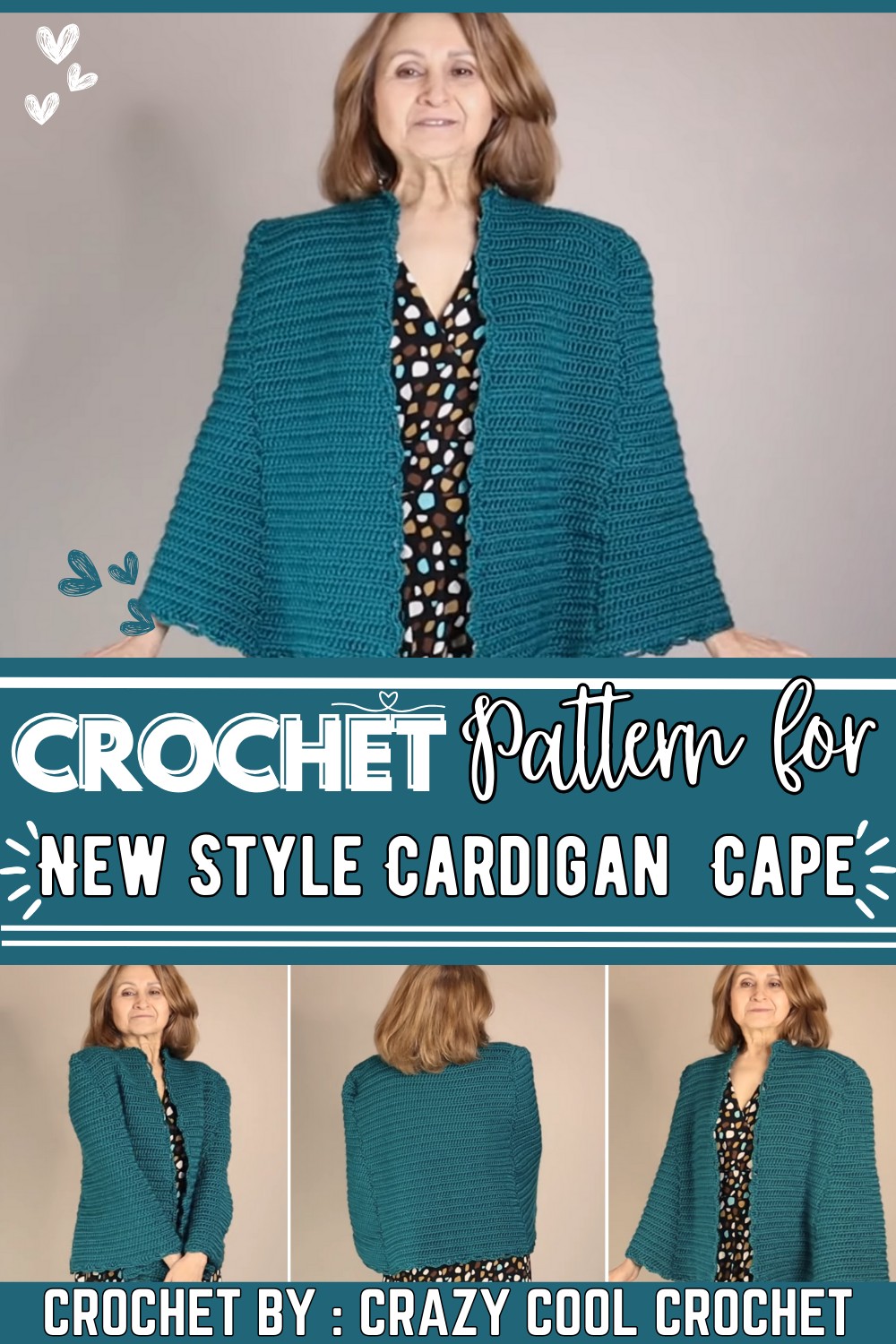 Crochet Cardigan Cape