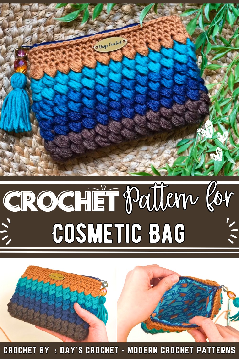 Crochet Cosmetic Bag