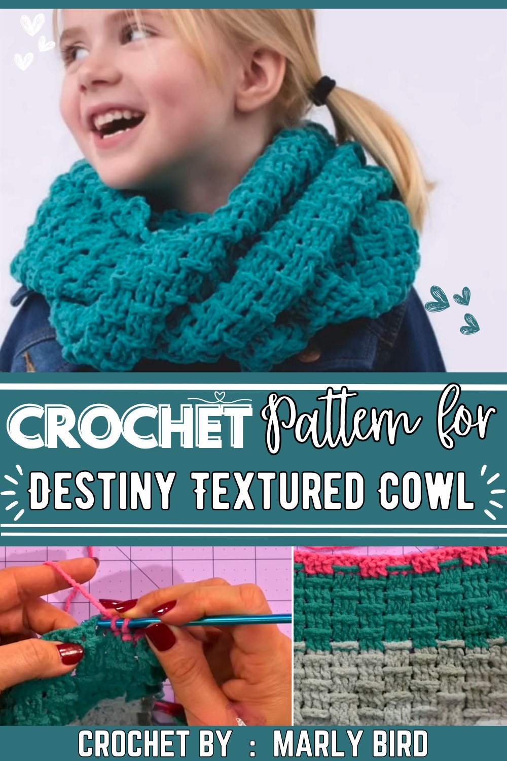 Crochet Destiny Textured Cowl