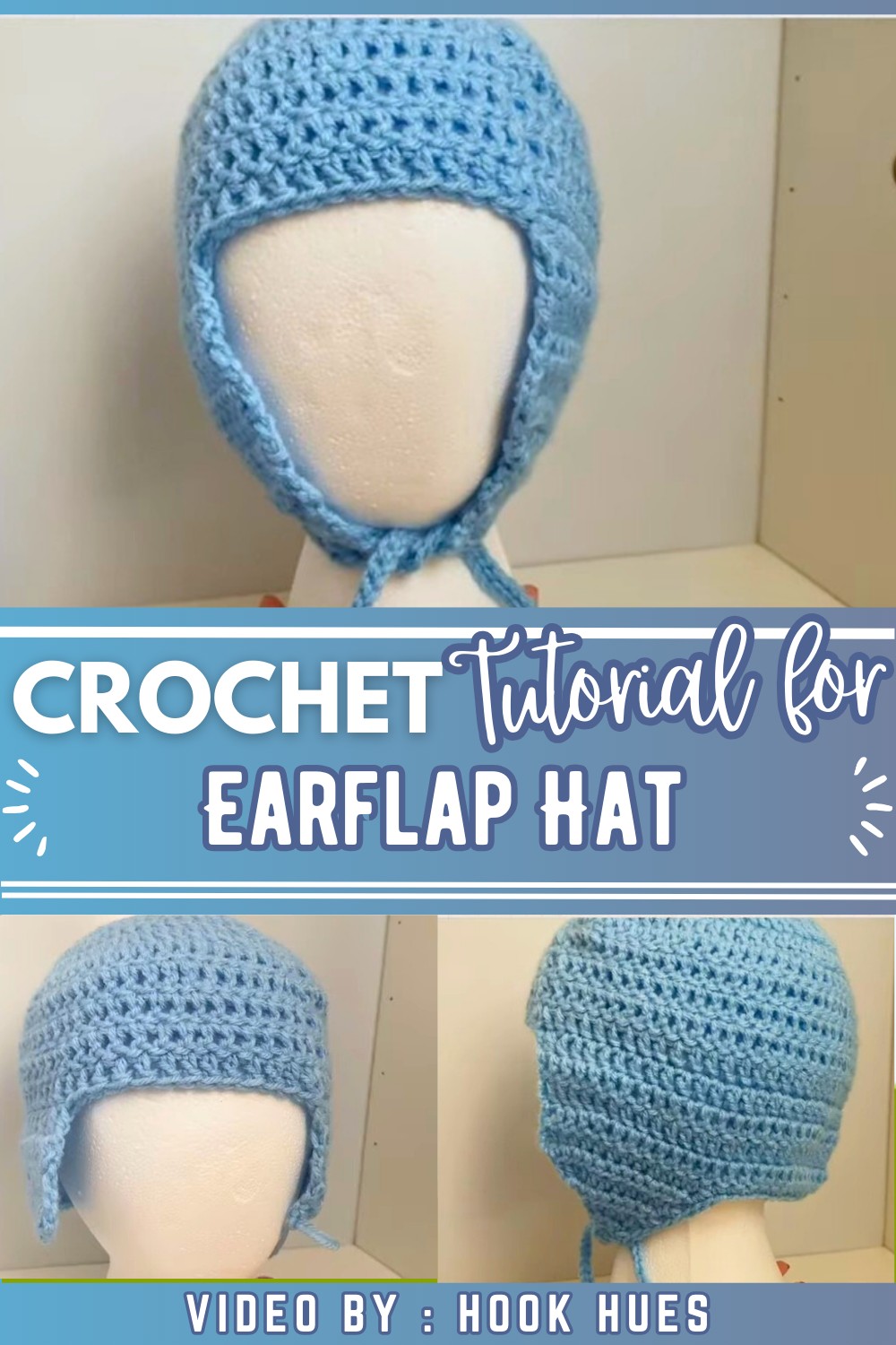 Crochet Earflap Hat Tutorial Quick & Easy