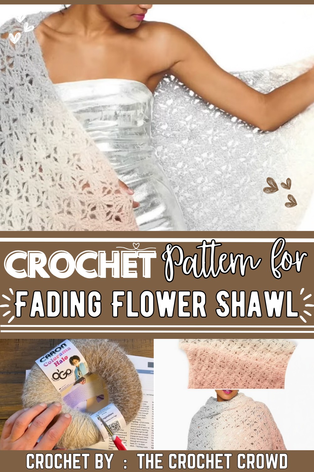 Crochet Fading Flower Stitch Shawl