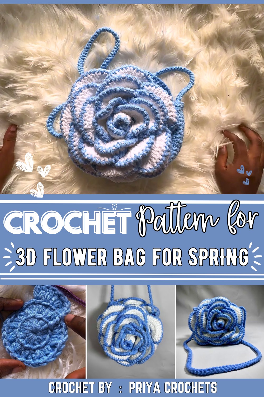 Crochet Rose Bag Tutorial