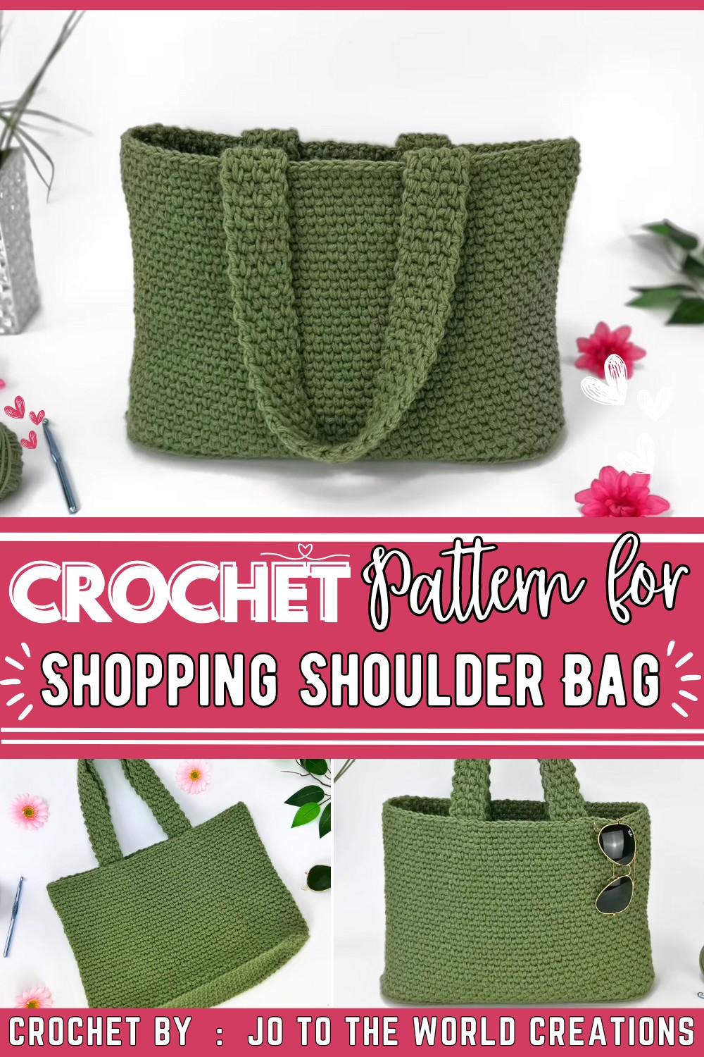 Crochet Shopping Shoulder Bag