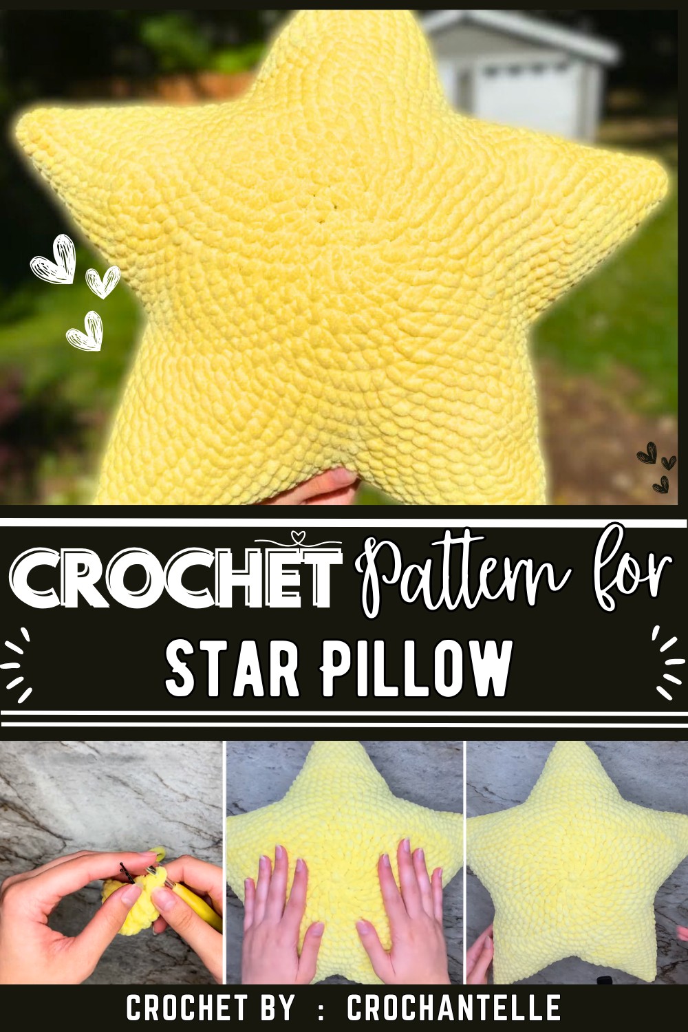 Crochet Star Pillow Crochet Amigurumi Tutorial