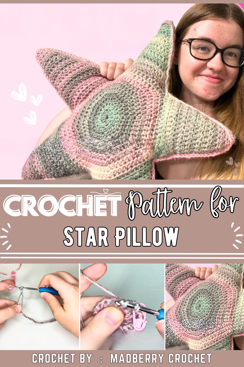 Crochet Star Pillow Tutorial