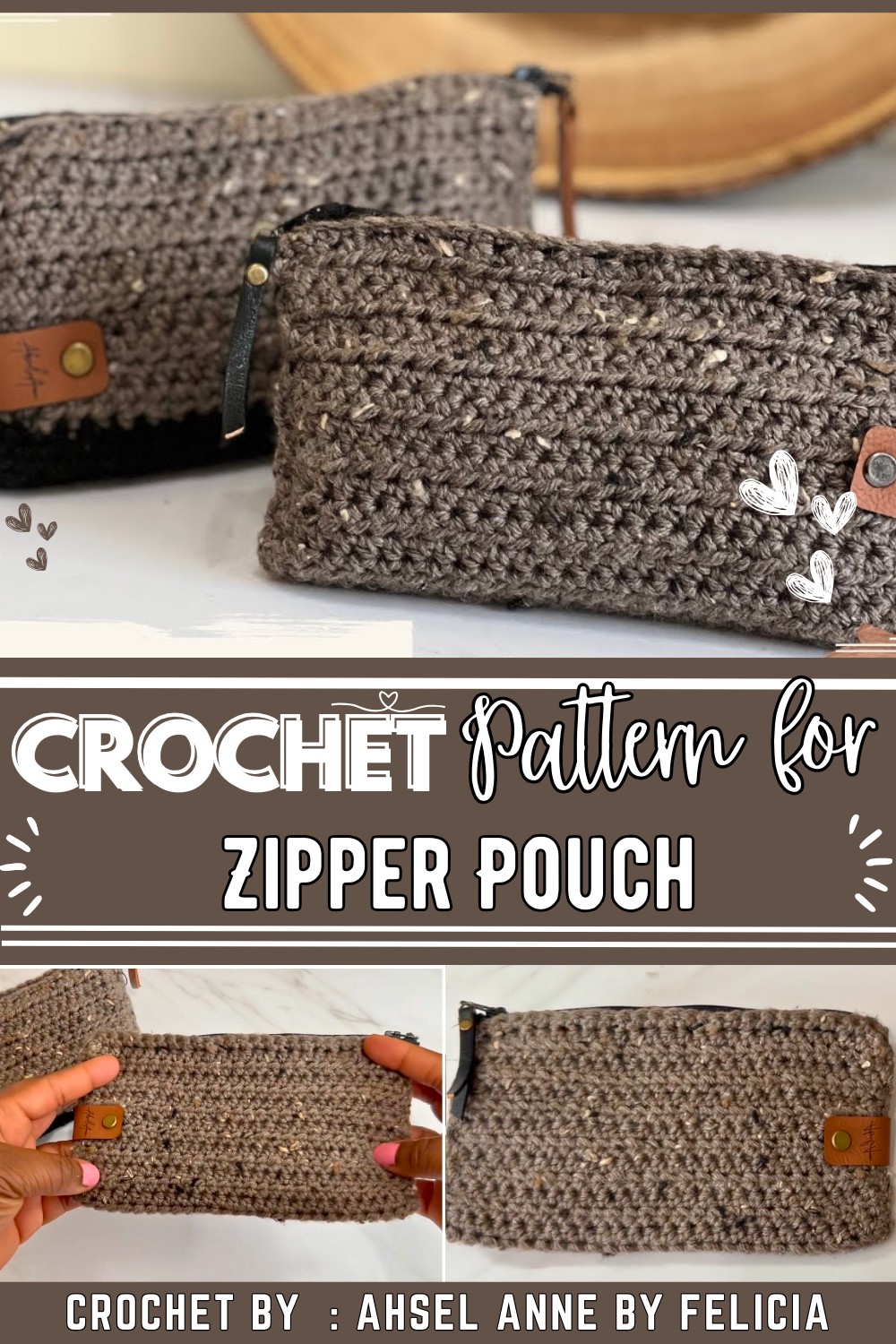 Crochet Zipper Pouch