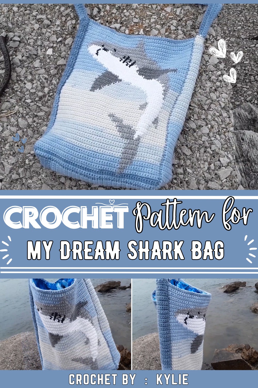 Crochet my DREAM SHARK BAG with me