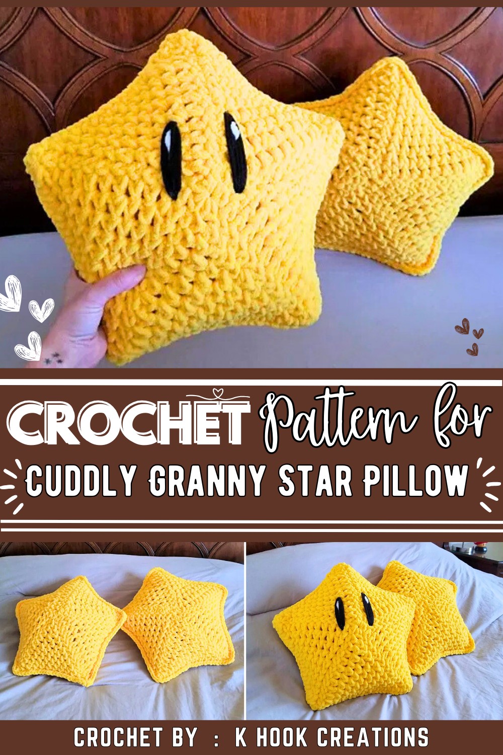 Cuddly Granny Star Pillow