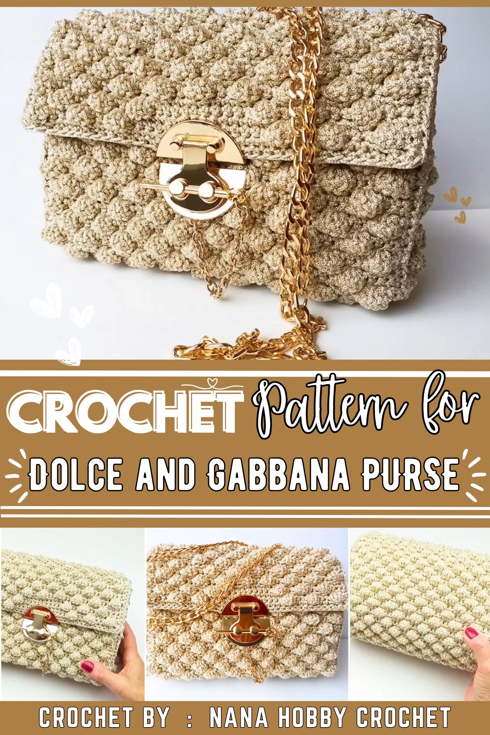Dolce And Gabbana Lookalike Crochet Purse Tutorial