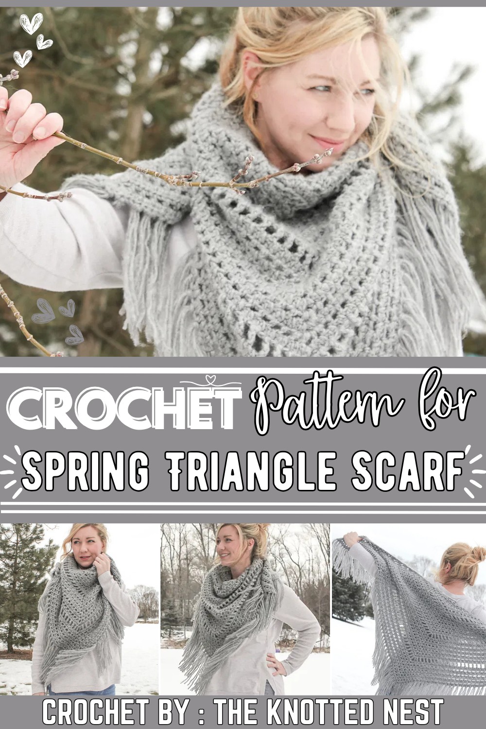 Dreaming of Spring Triangle Scarf