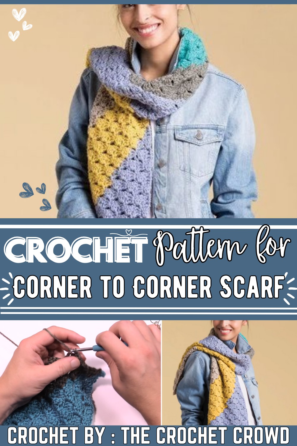 Easy Crochet Corner To Corner Scarf