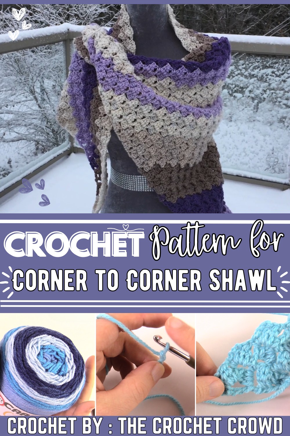 Easy Crochet Corner To Corner Shawl Pattern