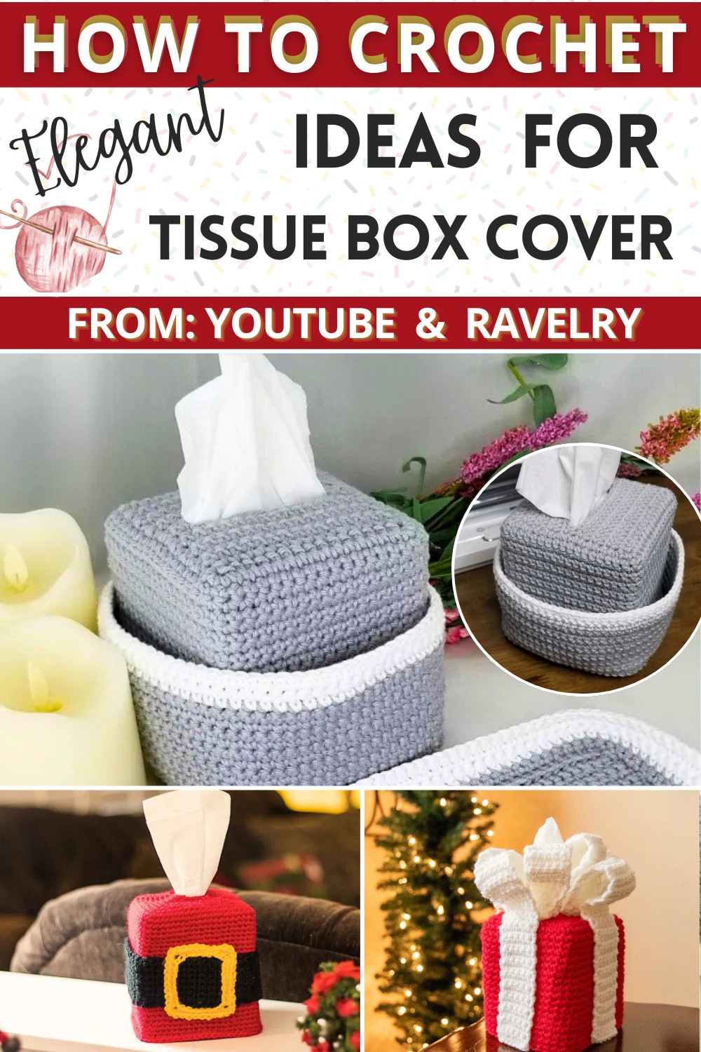 Elegant Tissue Box Cover Crochet Ideas + Video Tutorial