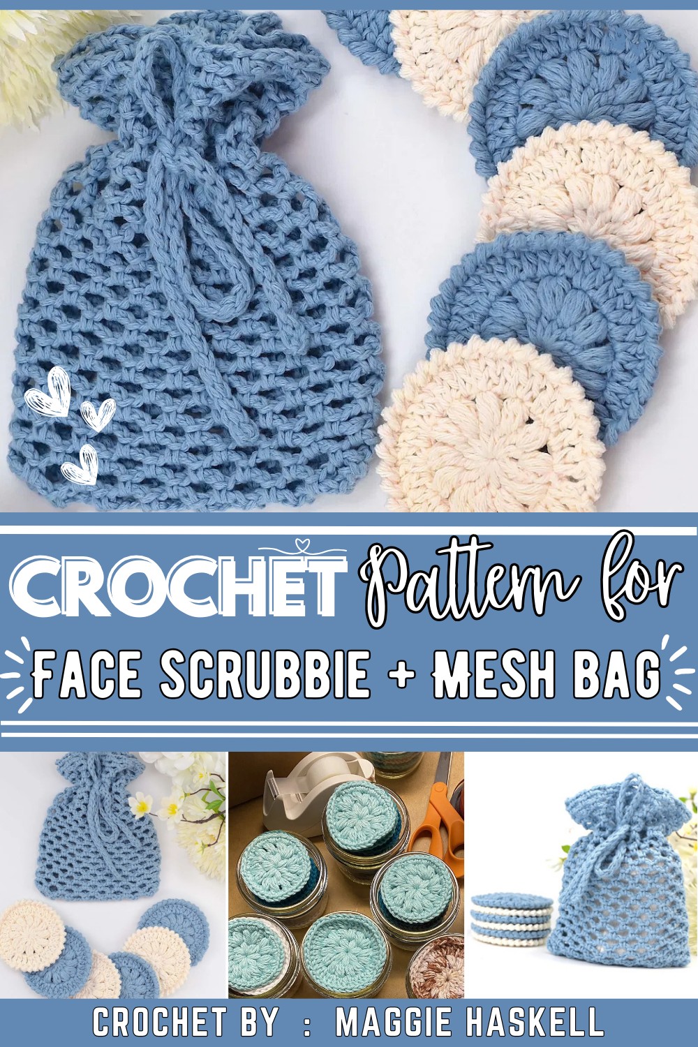 Face scrubbie + Mesh bag