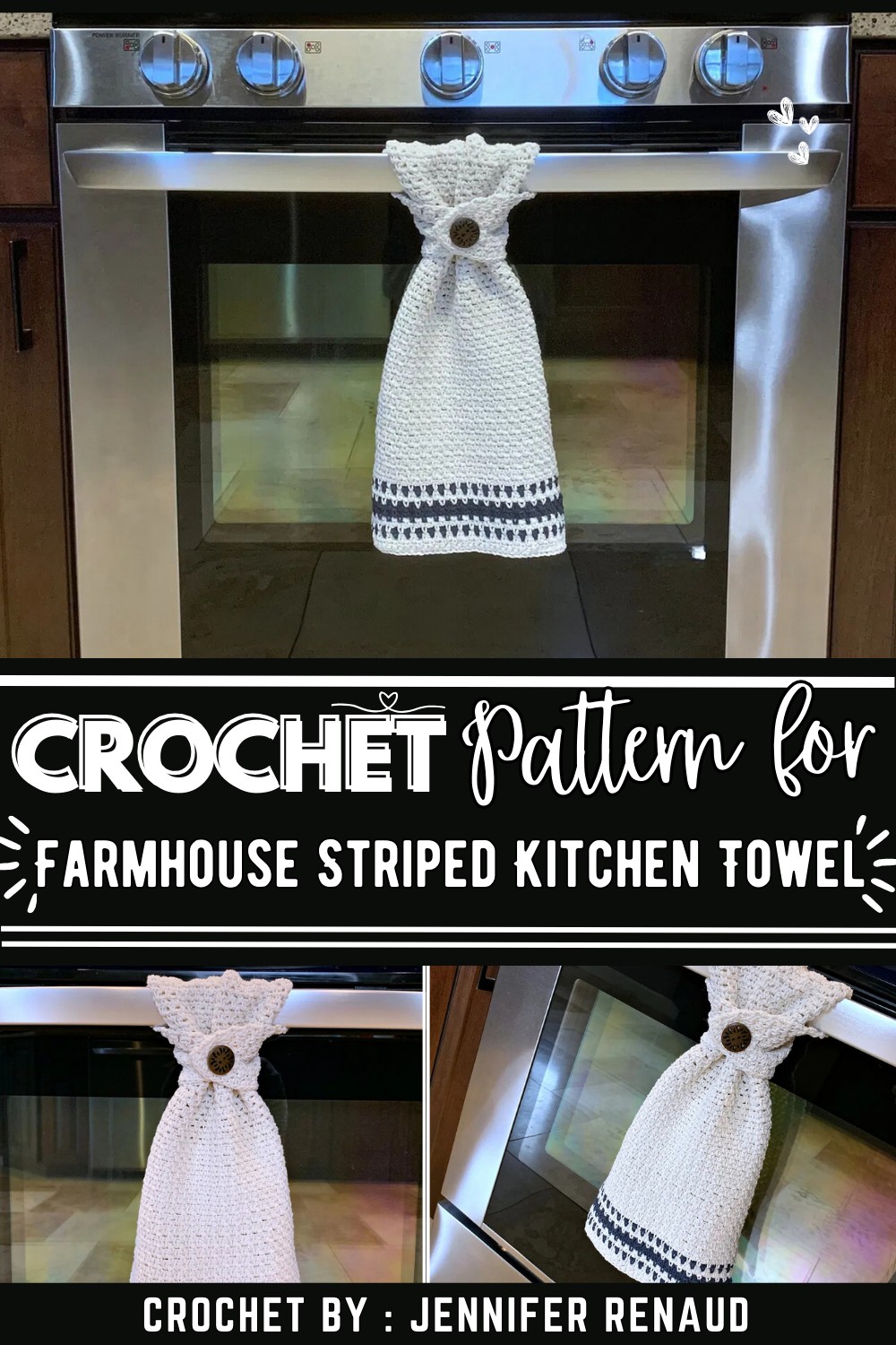 Farmhouse Striped Kitchen Towel