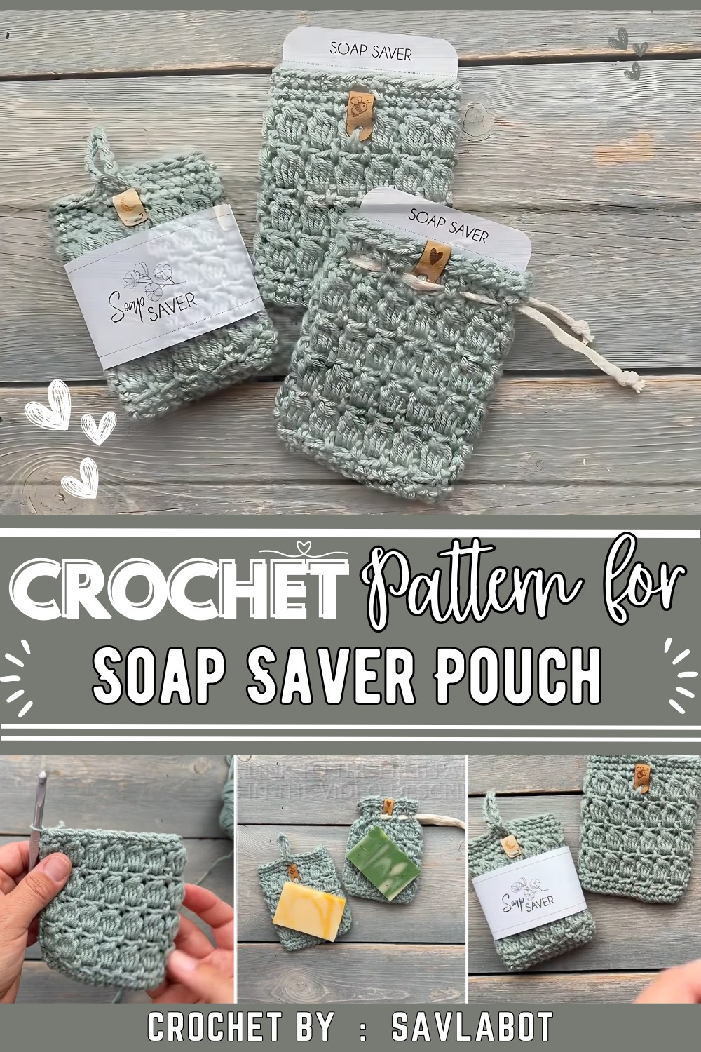 Free Crochet Soap Saver Pouch Pattern