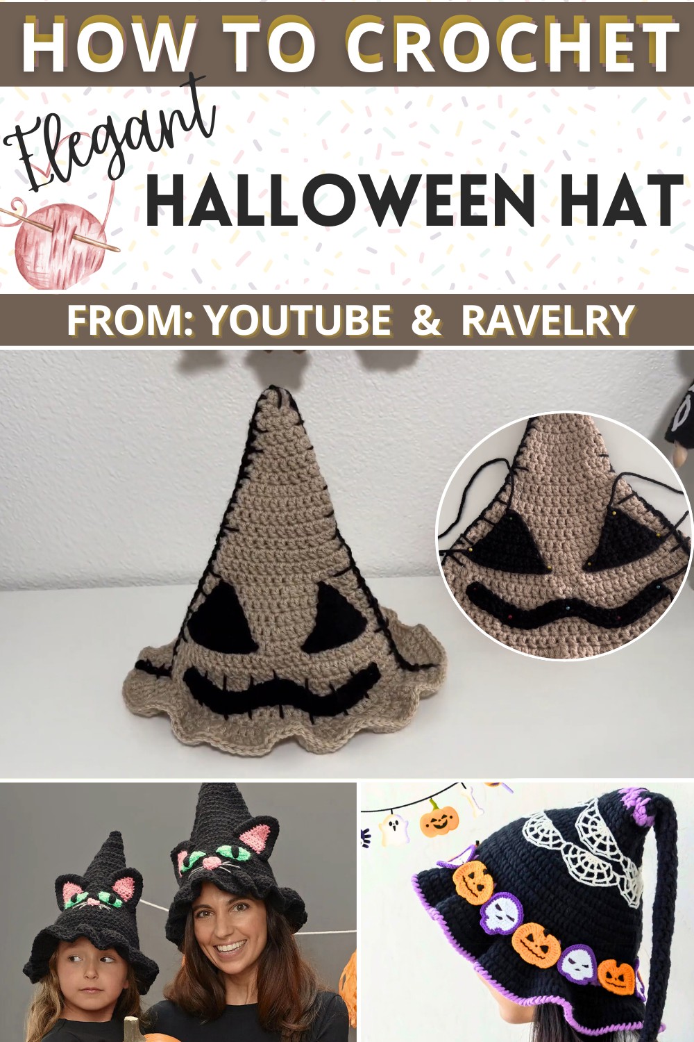 Halloween Hats, Free Crochet Patterns