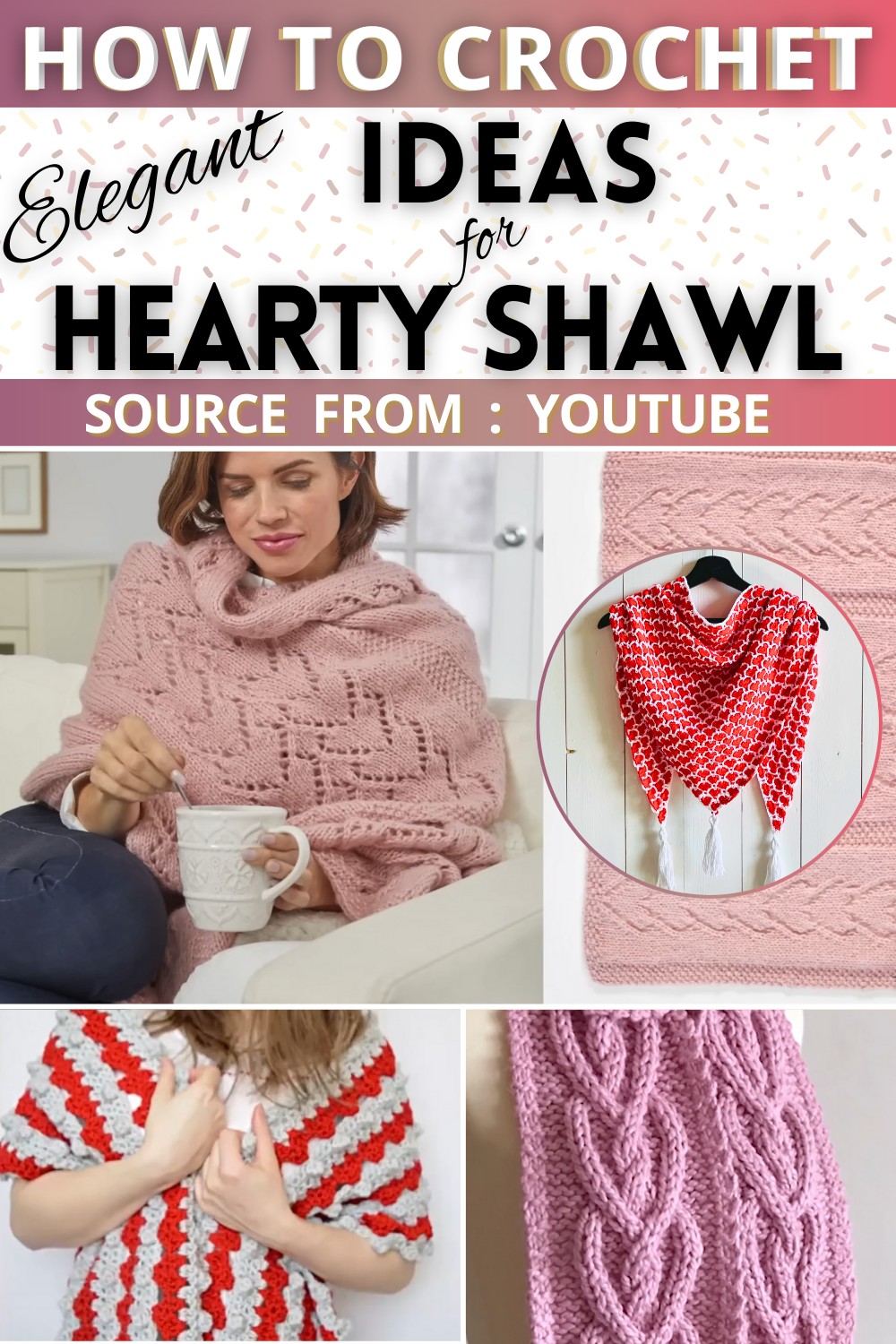 Hearty Shawl Free Crochet Patterns