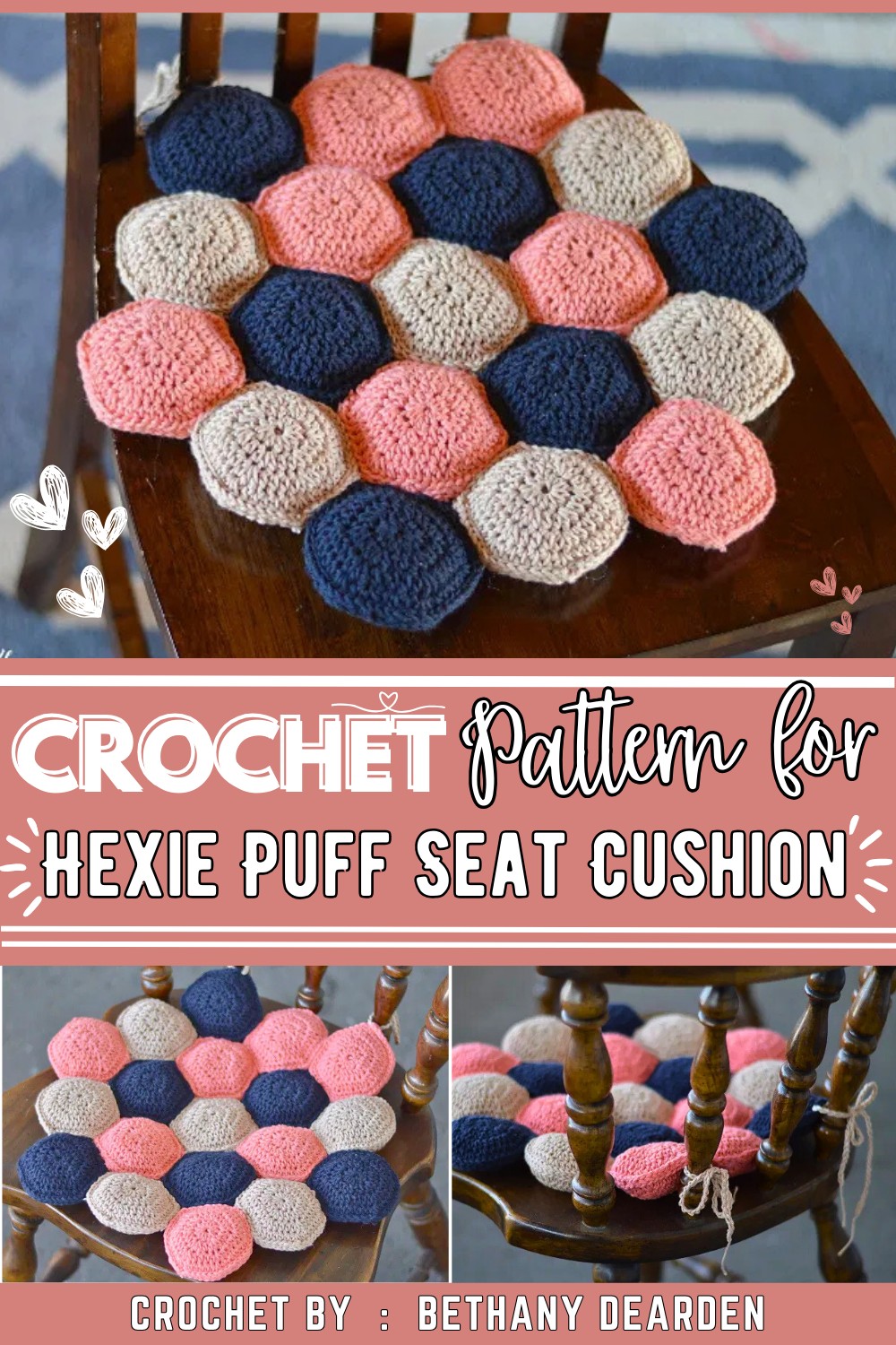 Hexie Puff Seat Cushion