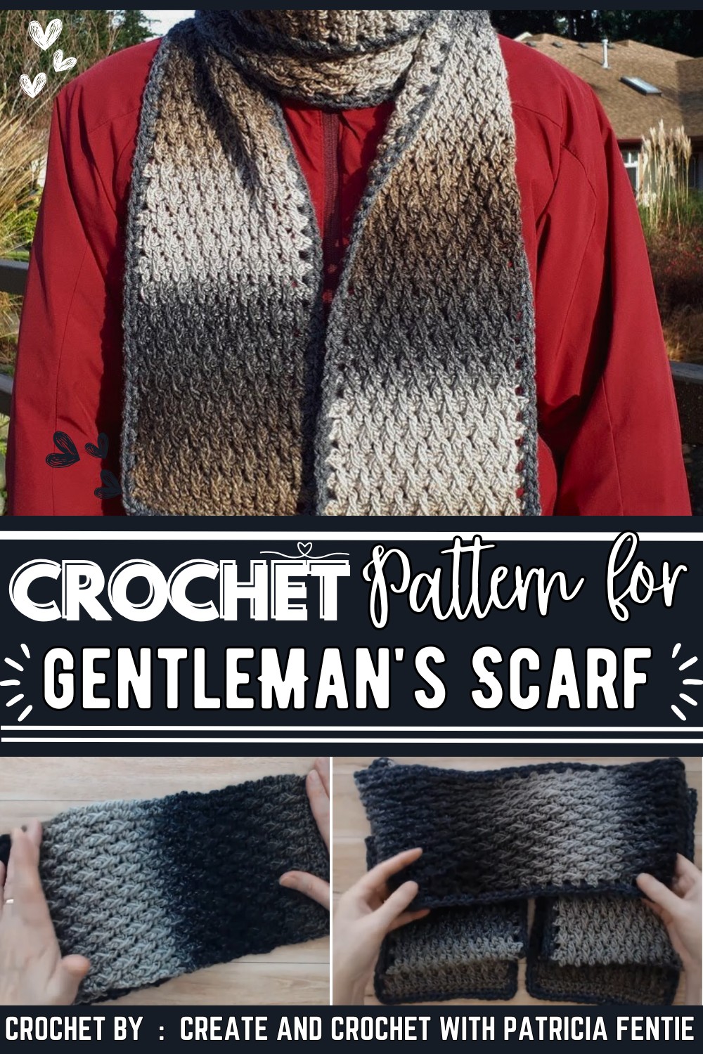 How To Crochet A Man's Scarf For Beginners