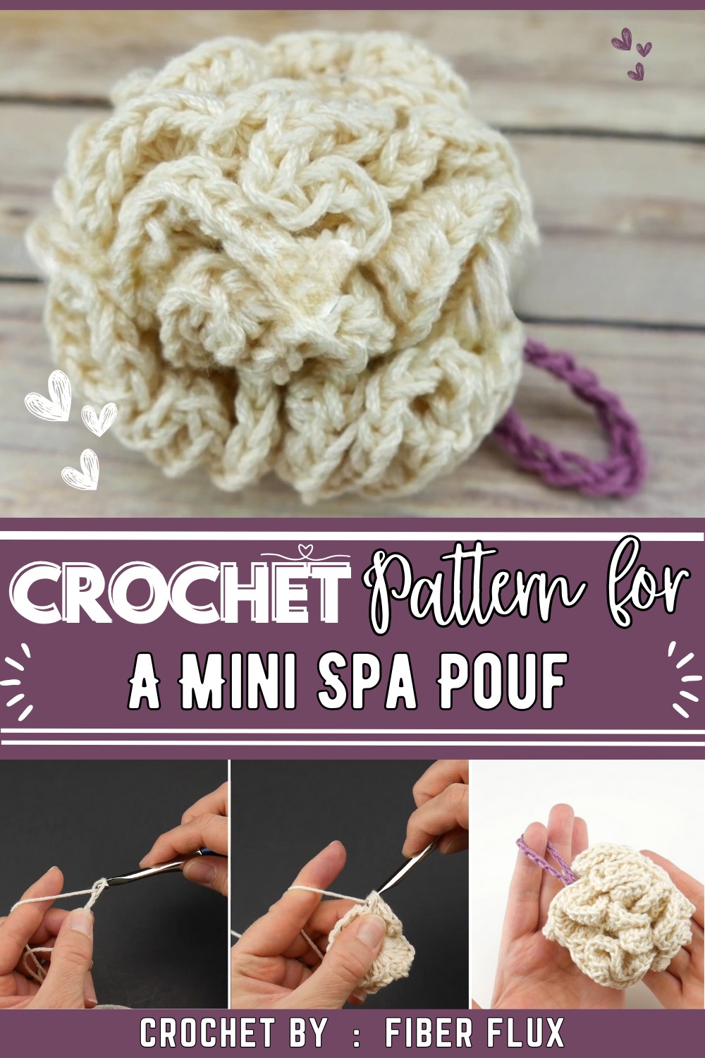 How To Crochet A Mini Spa Pouf