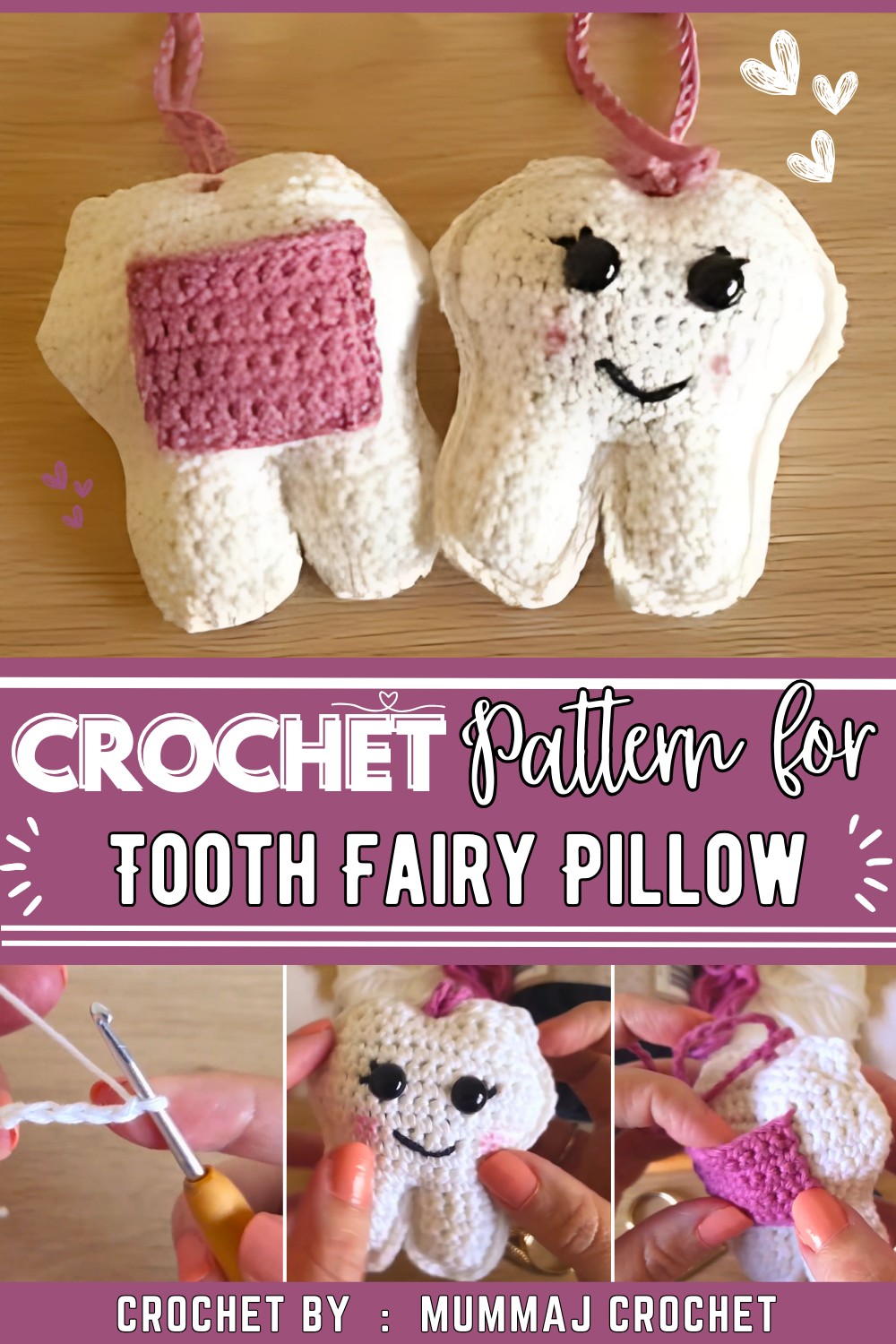 How To Crochet A Tooth Fairy Pillow