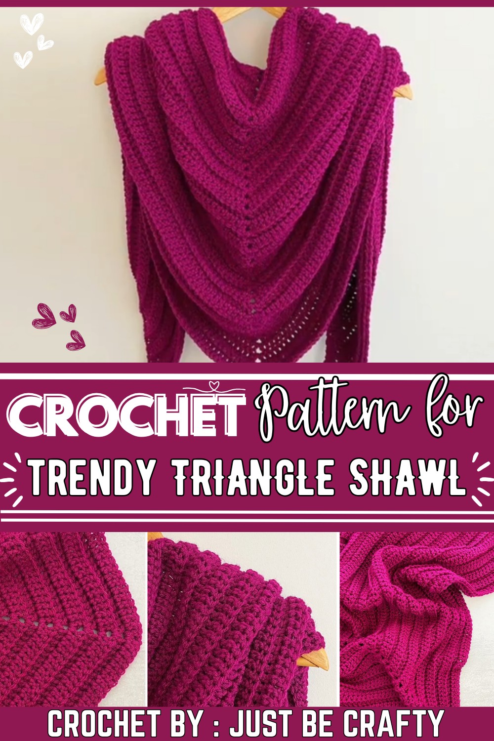 How To Crochet A Triangle Shawl