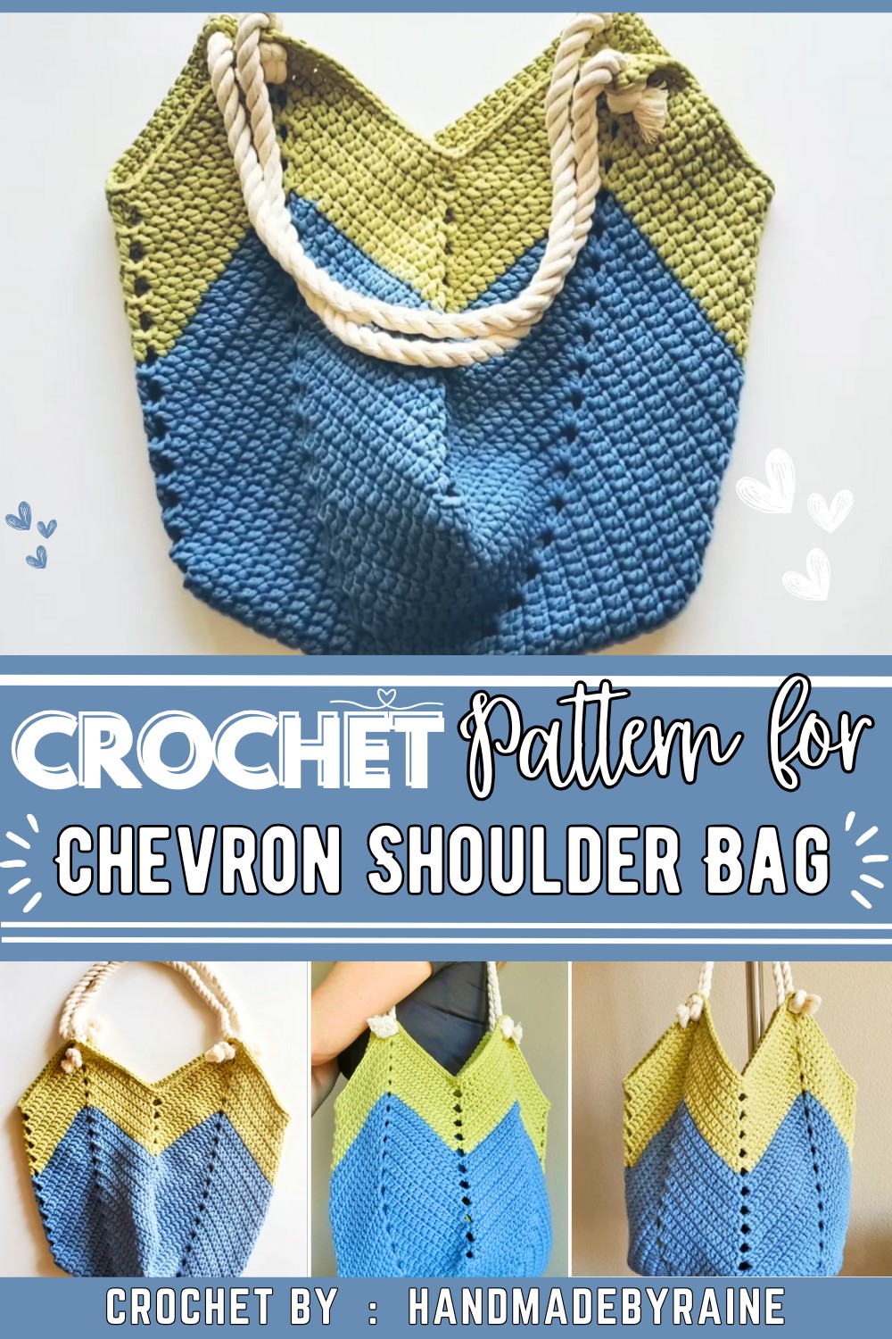 How To Crochet Chevron Shoulder Bag