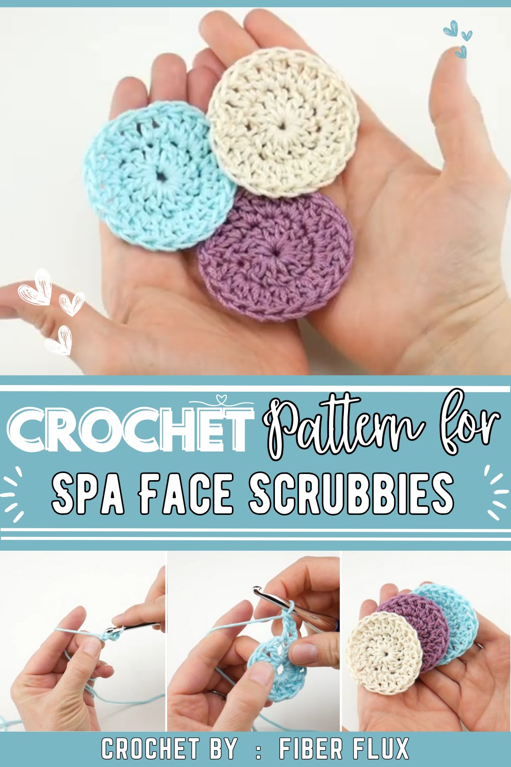 How To Crochet Spa Face Scrubbies