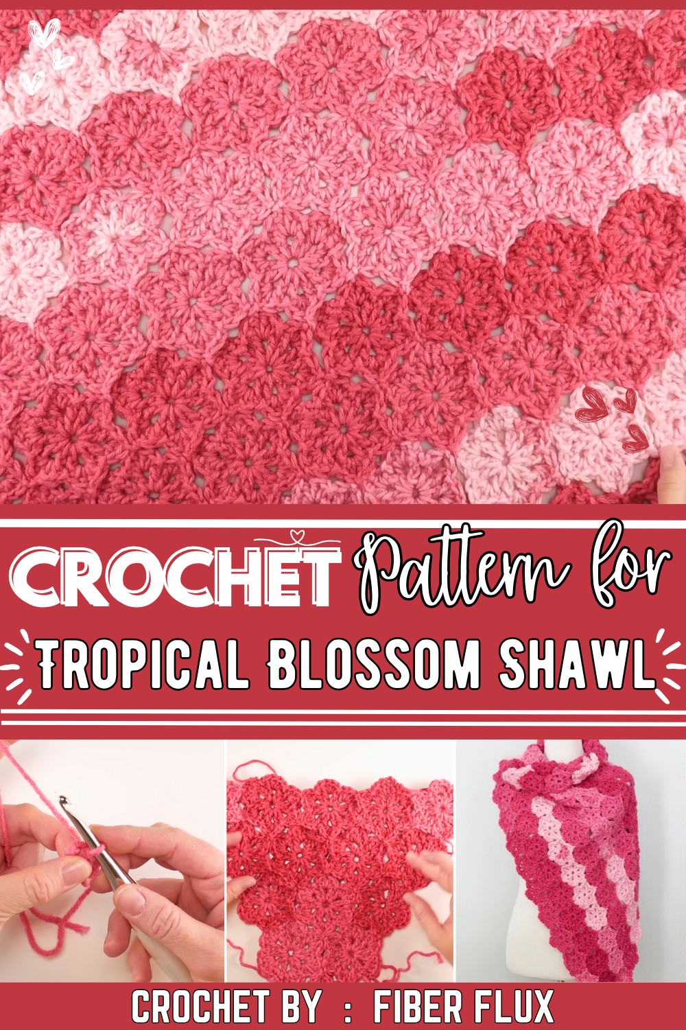 How To Crochet The Tropical Blossom Shawl