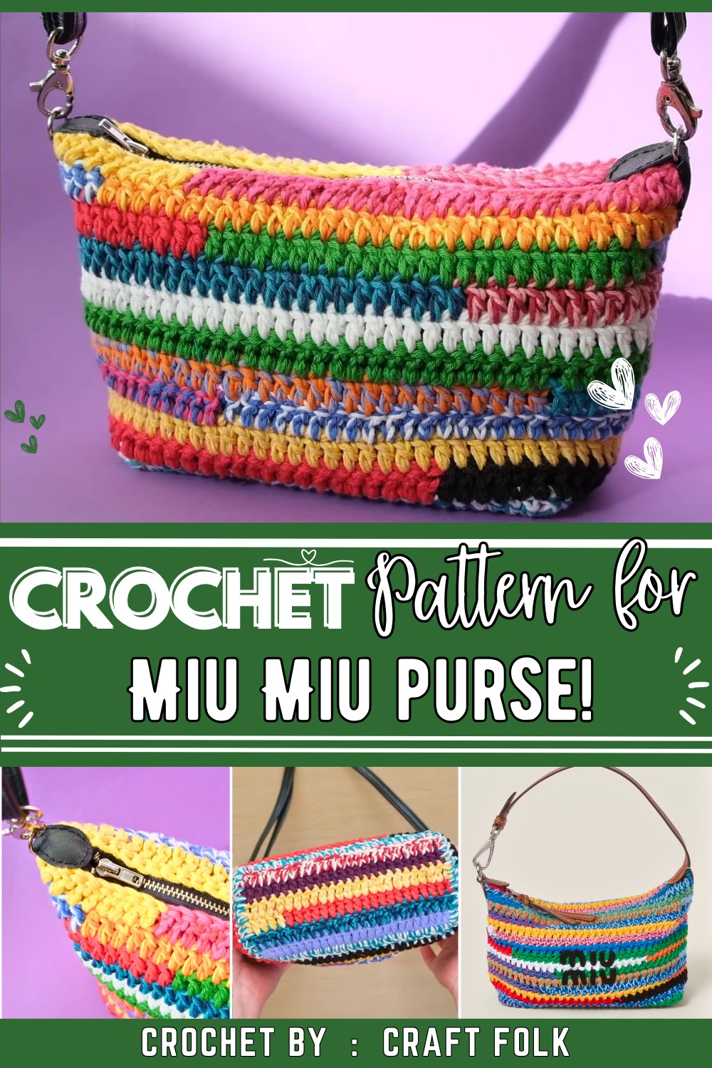 How To Crochet The Viral Miu Miu Purse