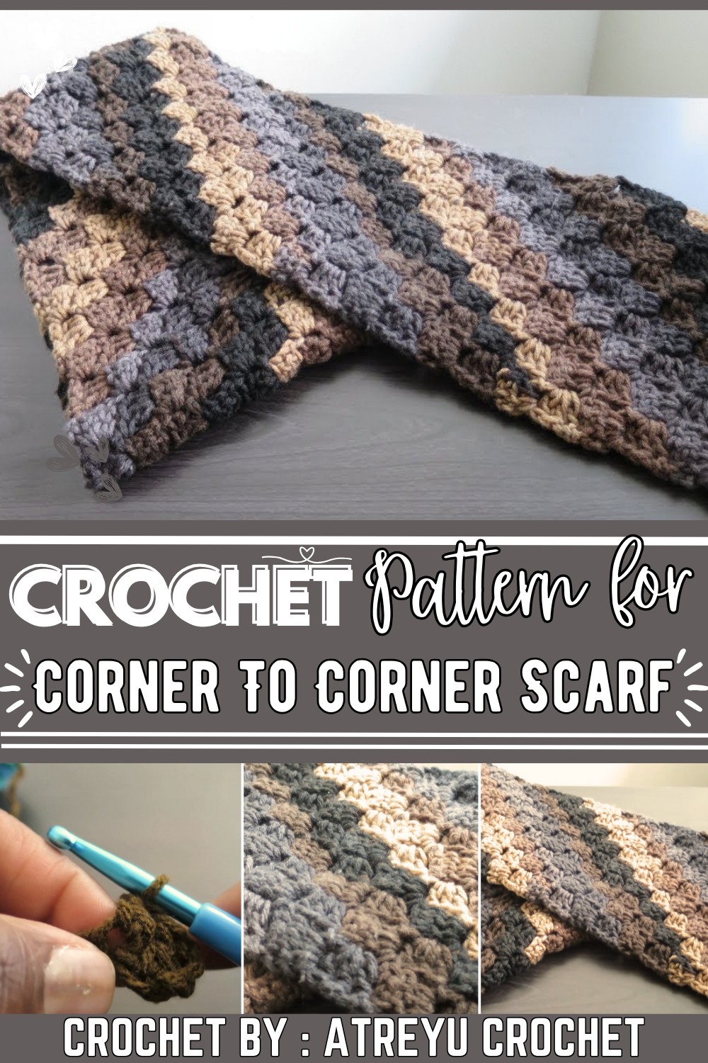 How To Crochet a Corner To Corner Scarf for Beginners