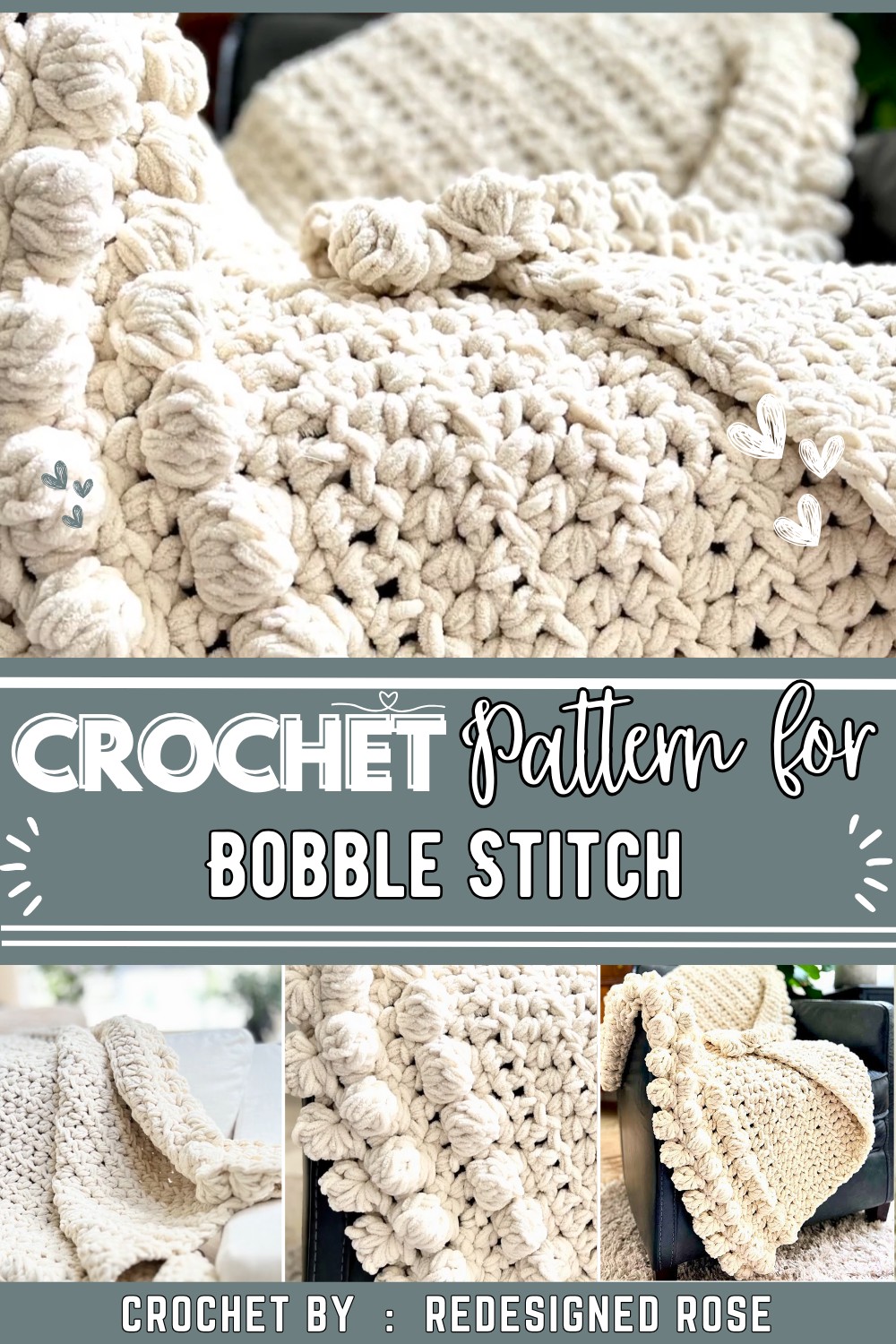 How to Crochet Bobble Stitch
