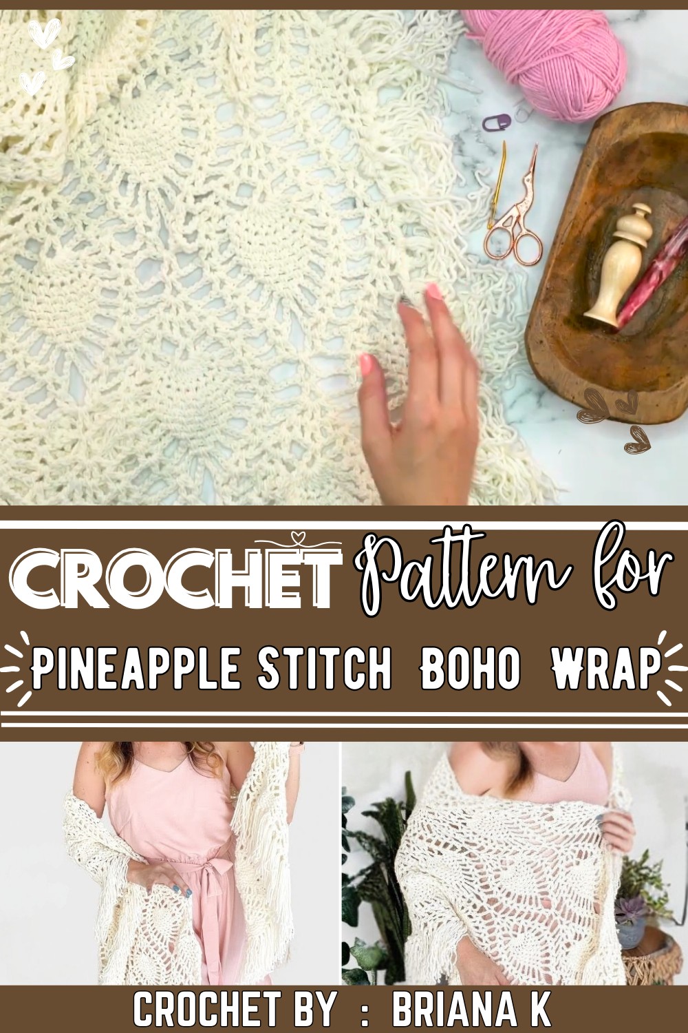 How to Crochet The Pineapple Stitch Free Boho Crochet Wrap You Should Make