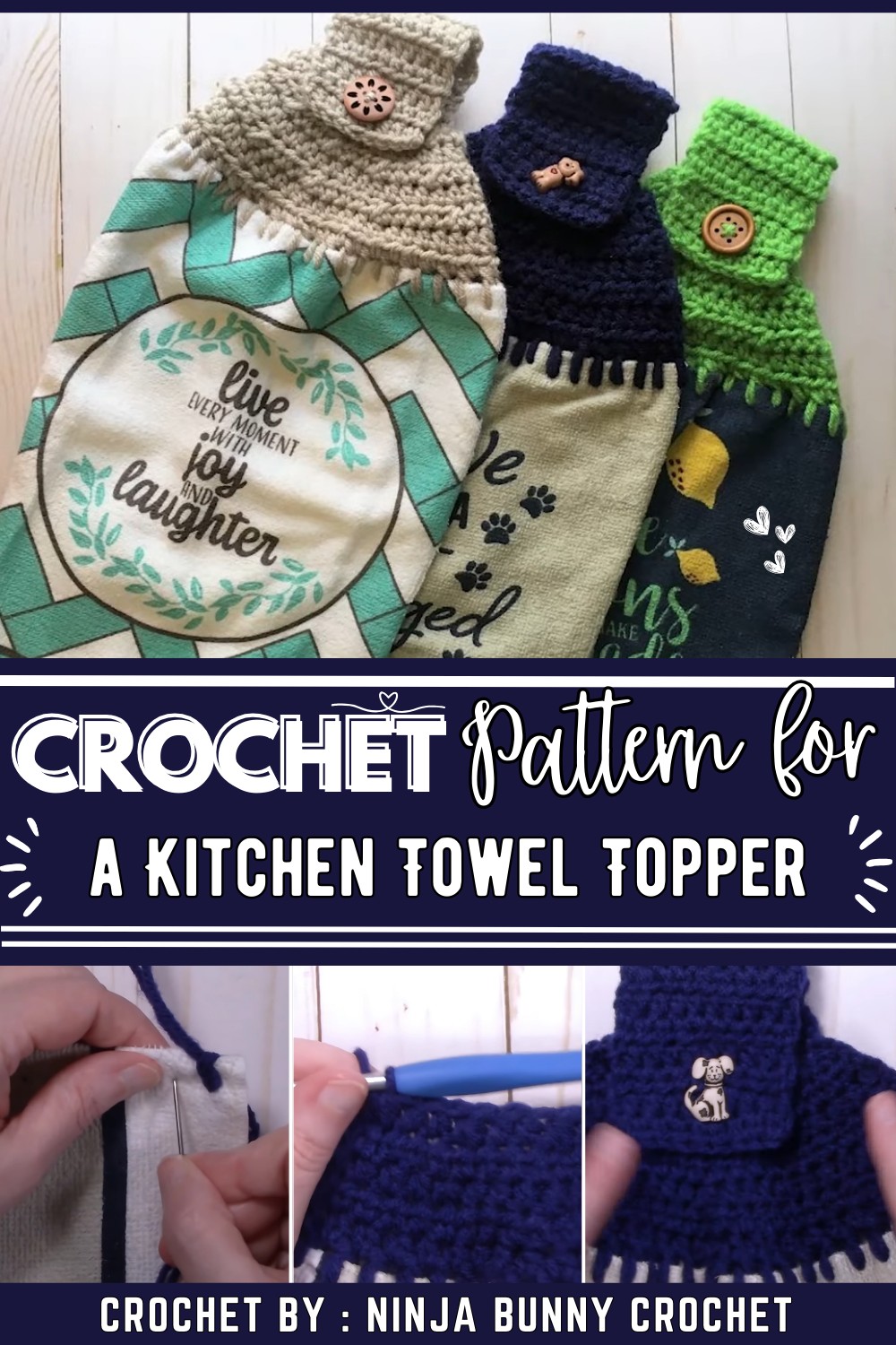How to Crochet a Kitchen Towel Topper